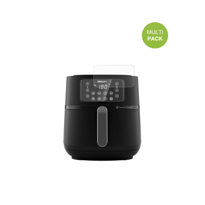 PhilipsAirfryer 5000 Series XXL mit aufgebrachter dipos Displayschutzfolie, die lästige Fingerabdrücke minimiert