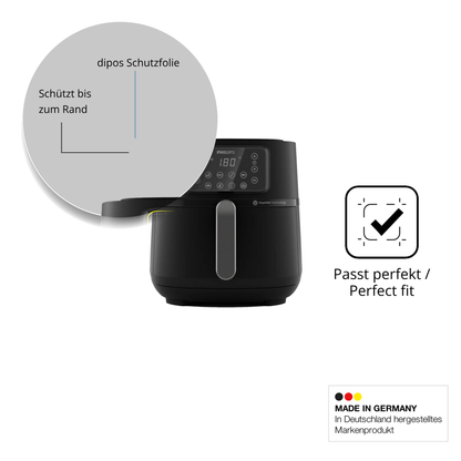 Schutz gegen Kratzer auf dem Philips Airfryer 5000 Series XXL Glas durch Schlüssel oder Ähnliches