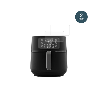 PhilipsAirfryer 5000 Series XXL mit aufgebrachter dipos Panzerfolie, die lästige Fingerabdrücke minimiert