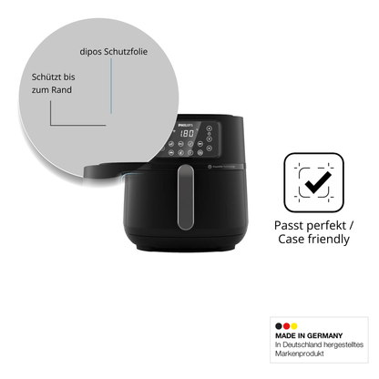 Schutzglasfolie mit optimaler Passform, zur Verwendung mit Hüllen geeignet
