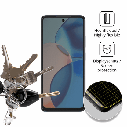 dipos Displayschutz für Philips Omni 10, mit Blickschutzfilter und perfekter Passform auch für die Rundungen