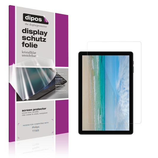 Klare Displayschutzfolie von dipos passend für Philips T7305, präziser Zuschnitt und blasenfrei montiert