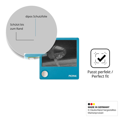 Schutz gegen Kratzer auf dem PicPak E-Ink Display Glas durch Schlüssel oder Ähnliches