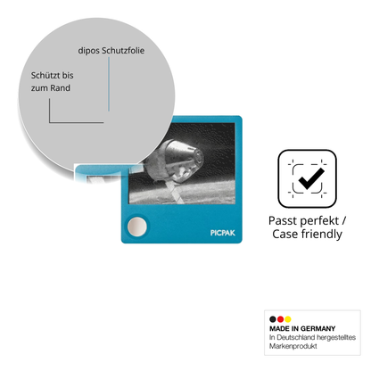 Schutzglasfolie mit optimaler Passform, zur Verwendung mit Hüllen geeignet