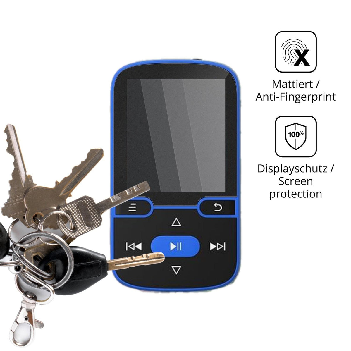 dipos Displayschutz für PINHUI X85, mattierte Oberfläche, Blickschutzfilter und perfekter Passform