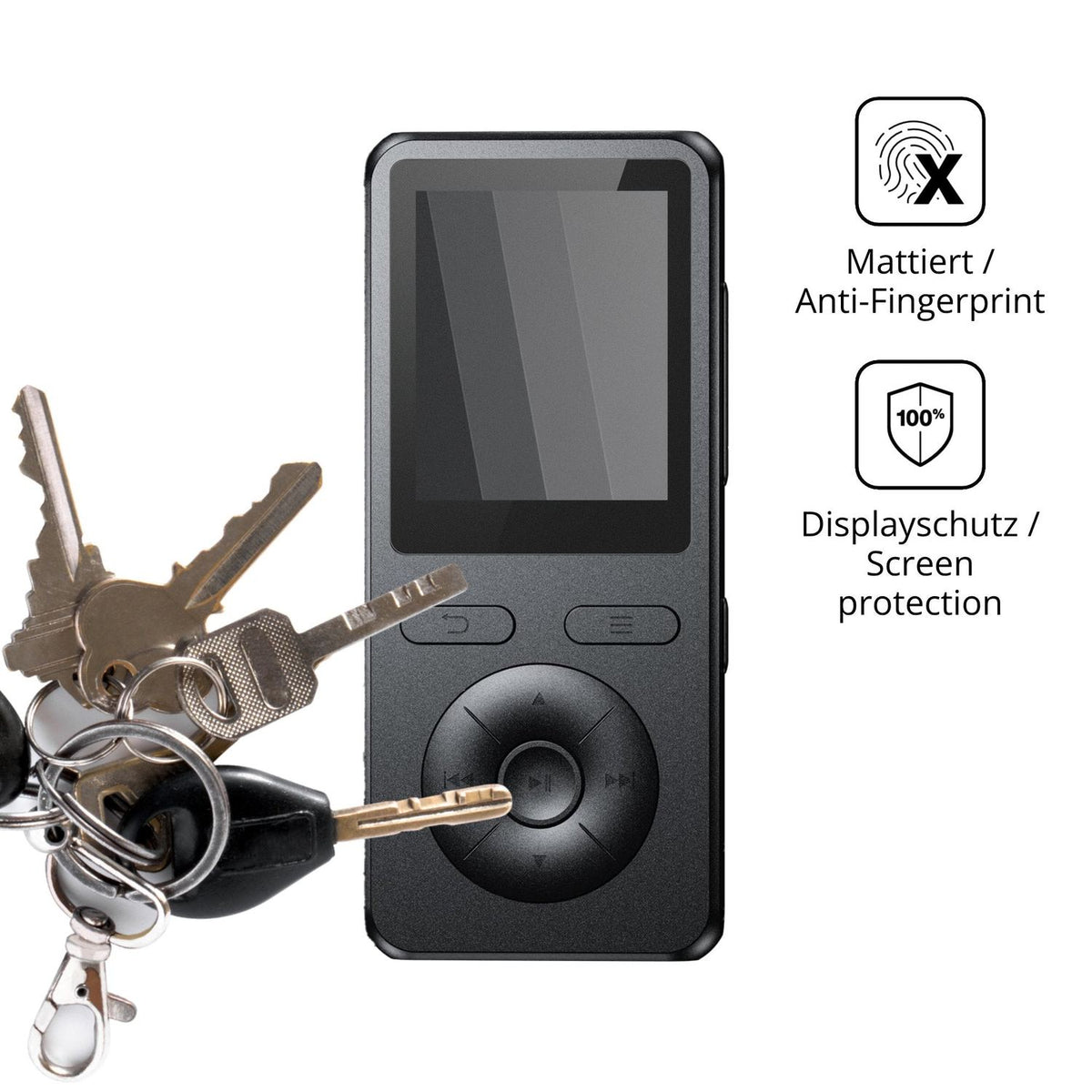 dipos Displayschutz für PINHUI X98, mattierte Oberfläche, Blickschutzfilter und perfekter Passform