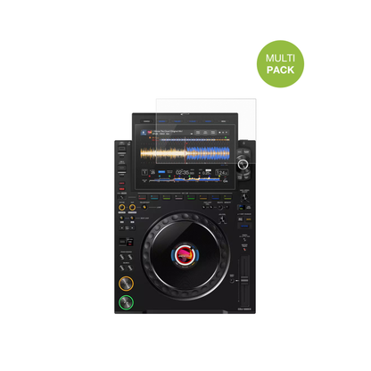PioneerCDJ 3000X mit aufgebrachter dipos Displayschutzfolie, die lästige Fingerabdrücke minimiert