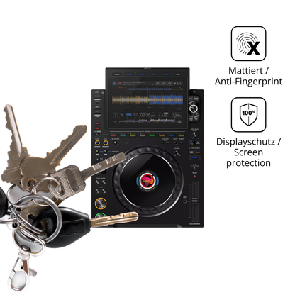 dipos Displayschutz für Pioneer CDJ 3000X, mattierte Oberfläche, Blickschutzfilter und perfekter Passform