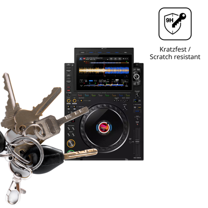 dipos Displayschutz für Pioneer CDJ 3000X, transparente Oberfläche, perfekte Passform auch für die Rundungen