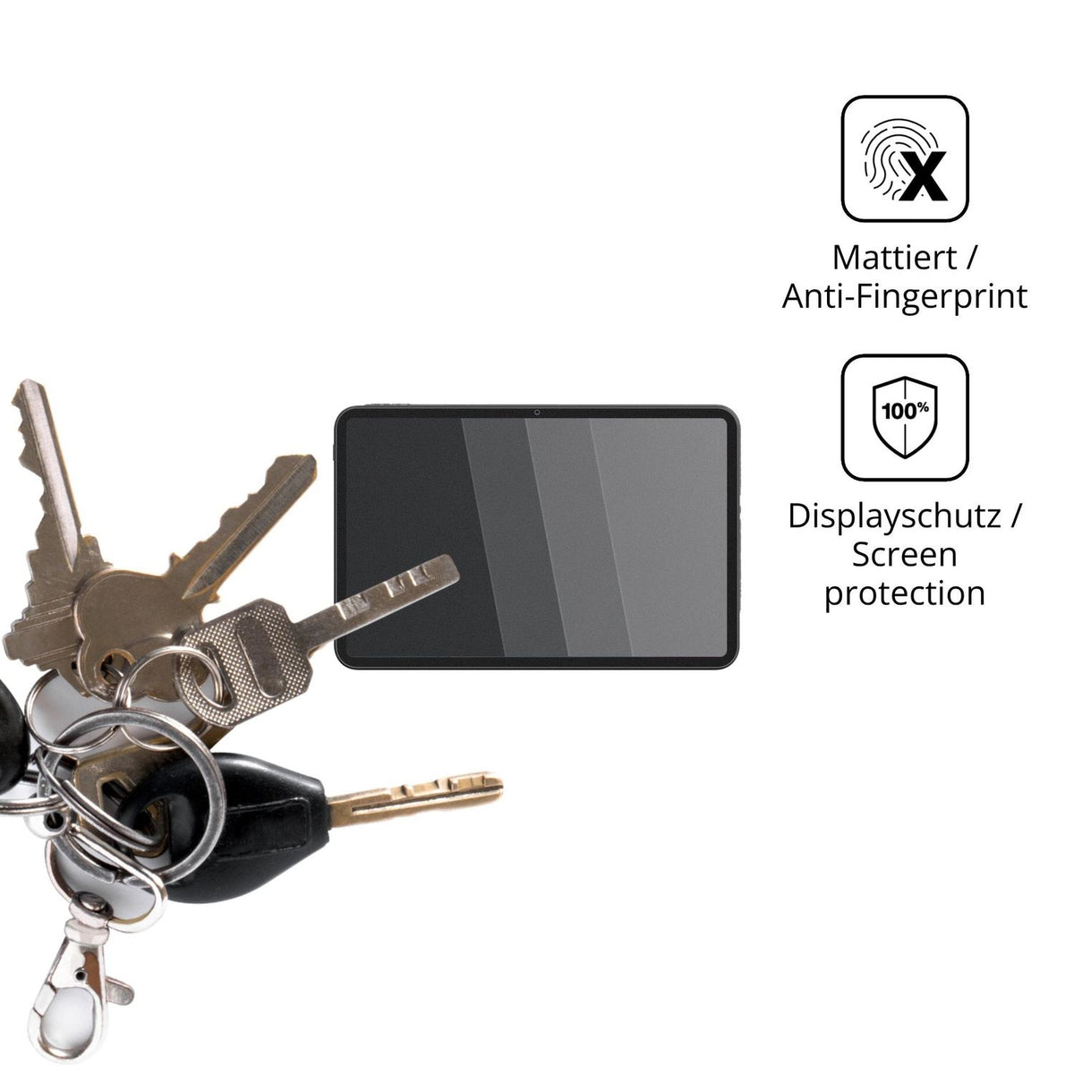 dipos Displayschutz für PIXGOOD PIXGOOD 2026, mattierte Oberfläche, Blickschutzfilter und perfekter Passform