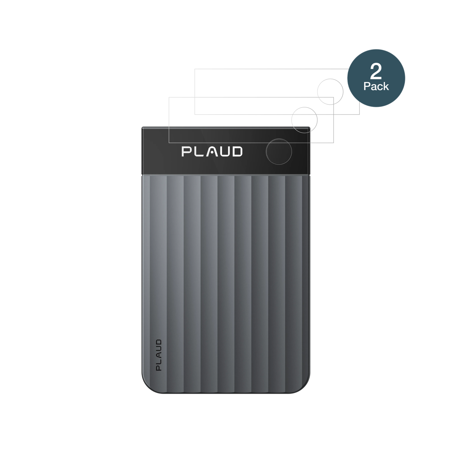 PLAUDNote Pro mit aufgebrachter dipos Flex Schutzfolie, glasklare Darstellung ohne Einschränkungen