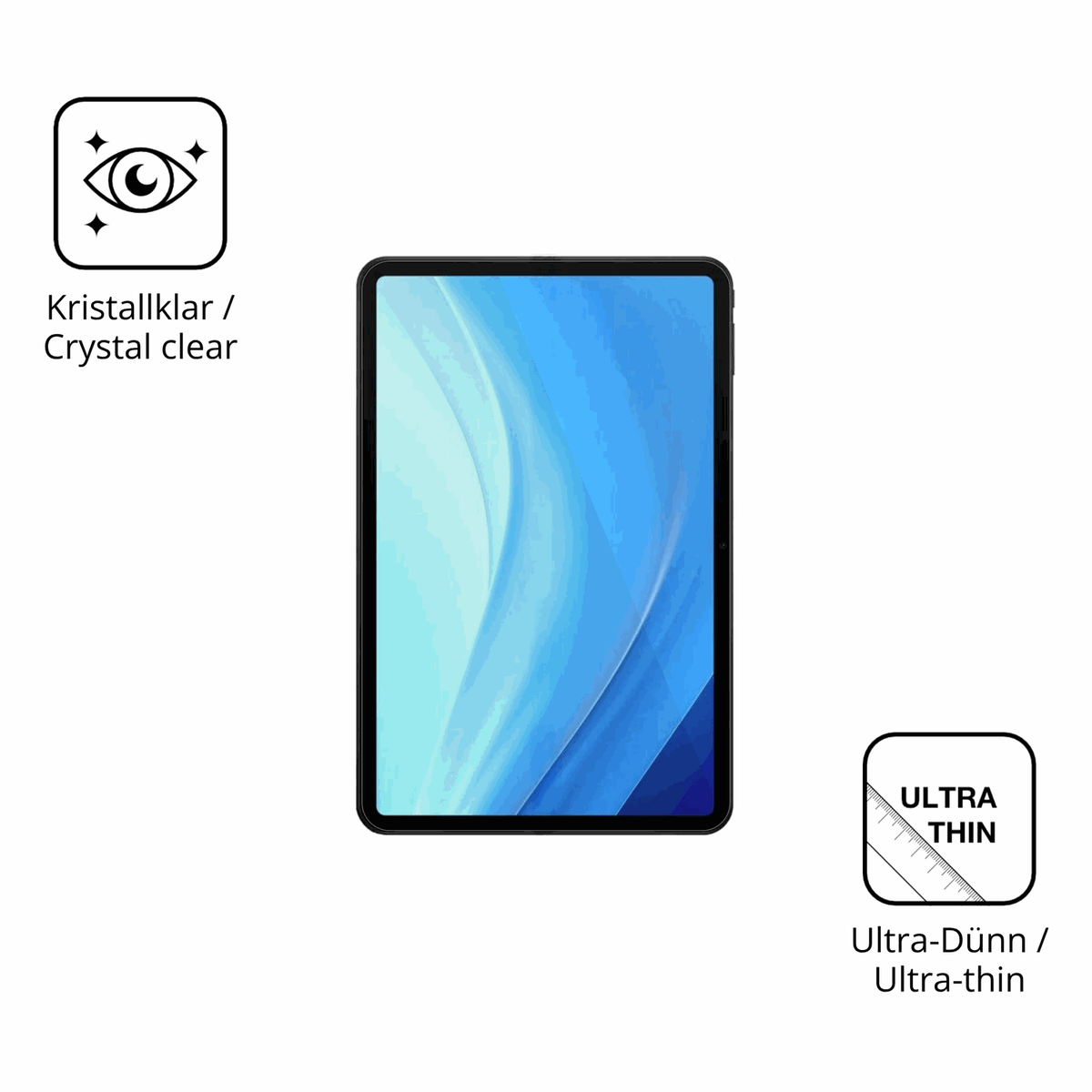 2x Schutzfolie klar für Pockam P13 Display-Schutzfolie