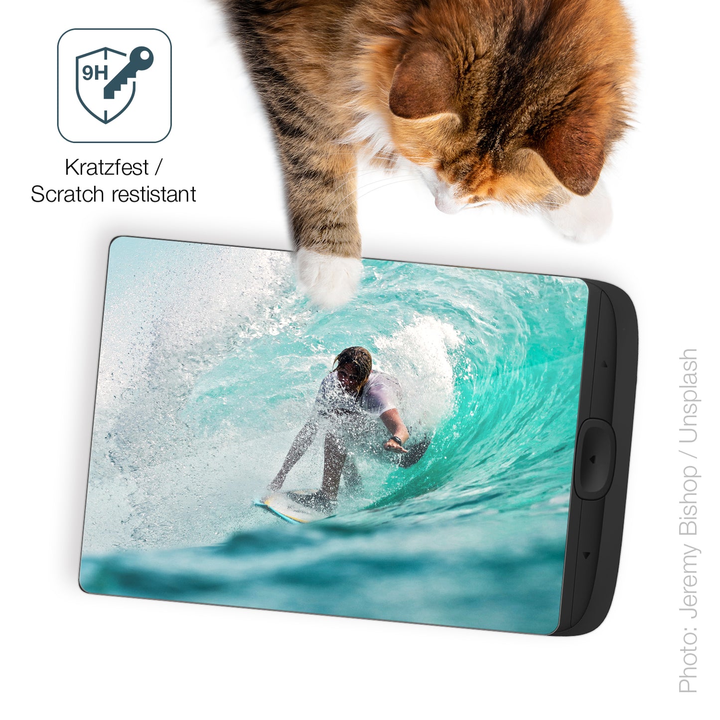 dipos Displayschutz für PocketBook Pova 6 Neo 5G, transparente Oberfläche, perfekte Passform auch für die Rundungen