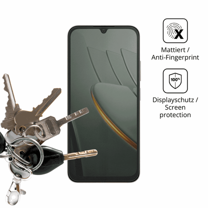 dipos Displayschutz für POCO C81 Pro, mattierte Oberfläche, Blickschutzfilter und perfekter Passform