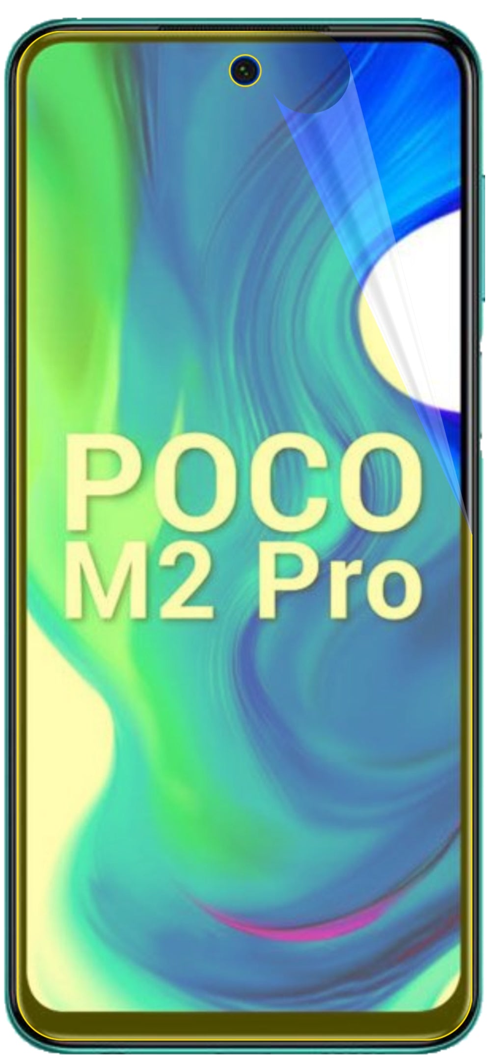 dipos Displayschutz für Xiaomi Poco M2 Pro, transparente Oberfläche, geringe Dicke und perfekte Passform