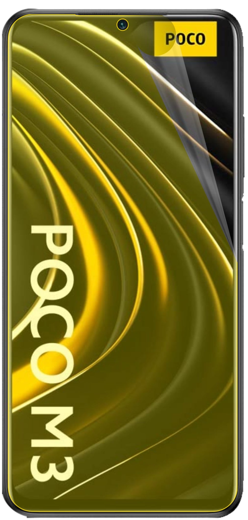 dipos Displayschutz für Poco M3, transparente Oberfläche, geringe Dicke und perfekte Passform
