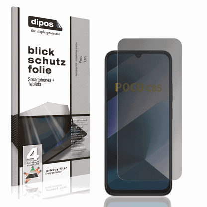 Blickschutzfolie für Poco C85 matt Schutzfolie Privacy