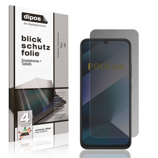 Blickschutzfolie für Poco C85 matt Schutzfolie Privacy