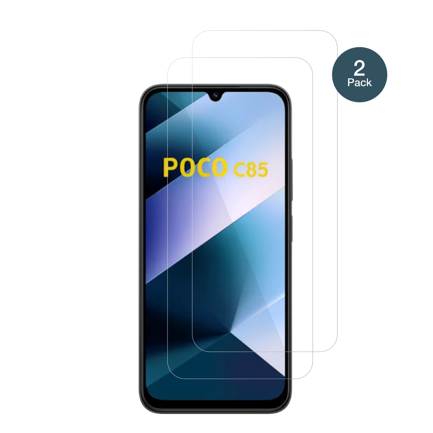 2x 9H Schutzfolie für Poco C85 Panzerfolie