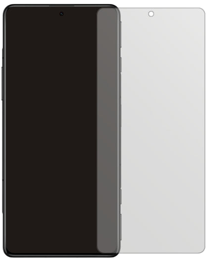 PocoF3 GT mit aufgebrachter dipos Displayschutzfolie, die lästige Fingerabdrücke minimiert
