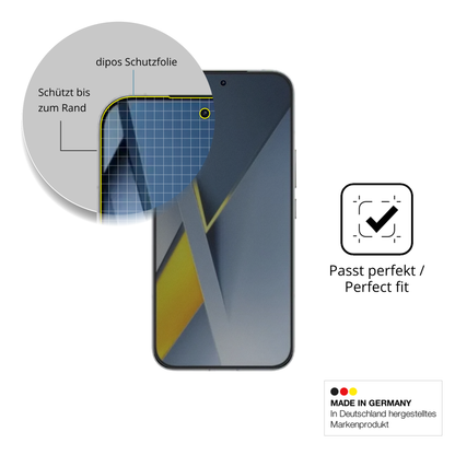 Schutz gegen Kratzer auf dem Poco F8 Pro Glas durch Schlüssel oder Ähnliches