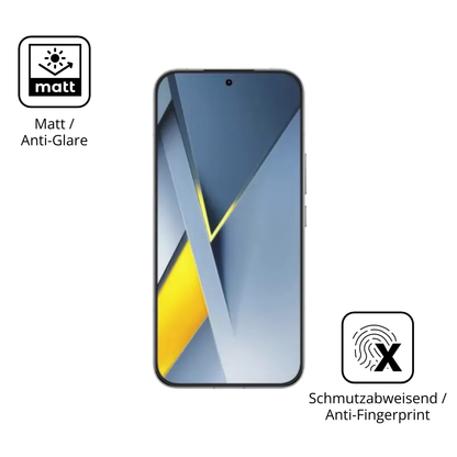 Dünne und entspiegelnde Folie passend zugeschnitten für Poco F8 Pro