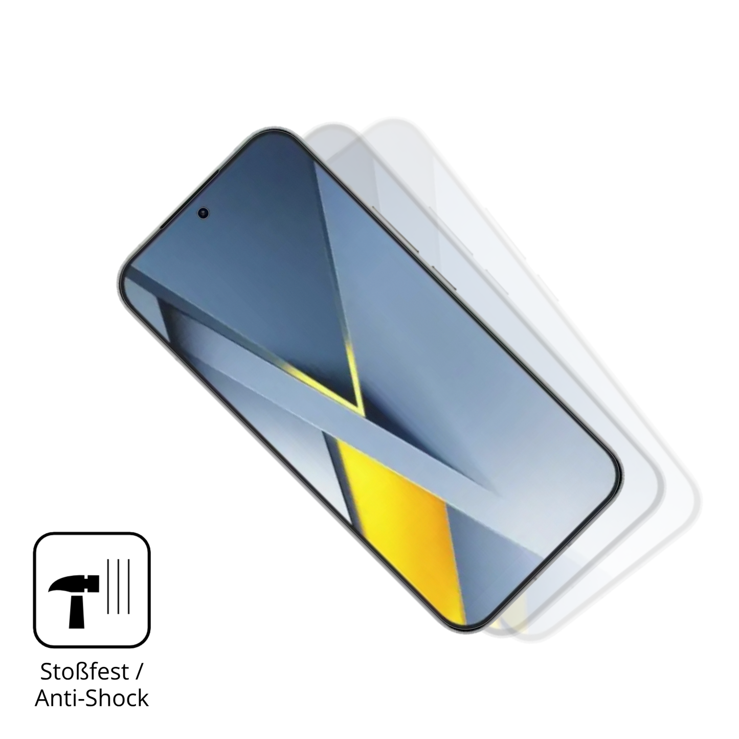 Schutz gegen Kratzer auf dem Poco F8 Ultra Glas durch Schlüssel, Stöße gegen die Tischkante oder Stürze