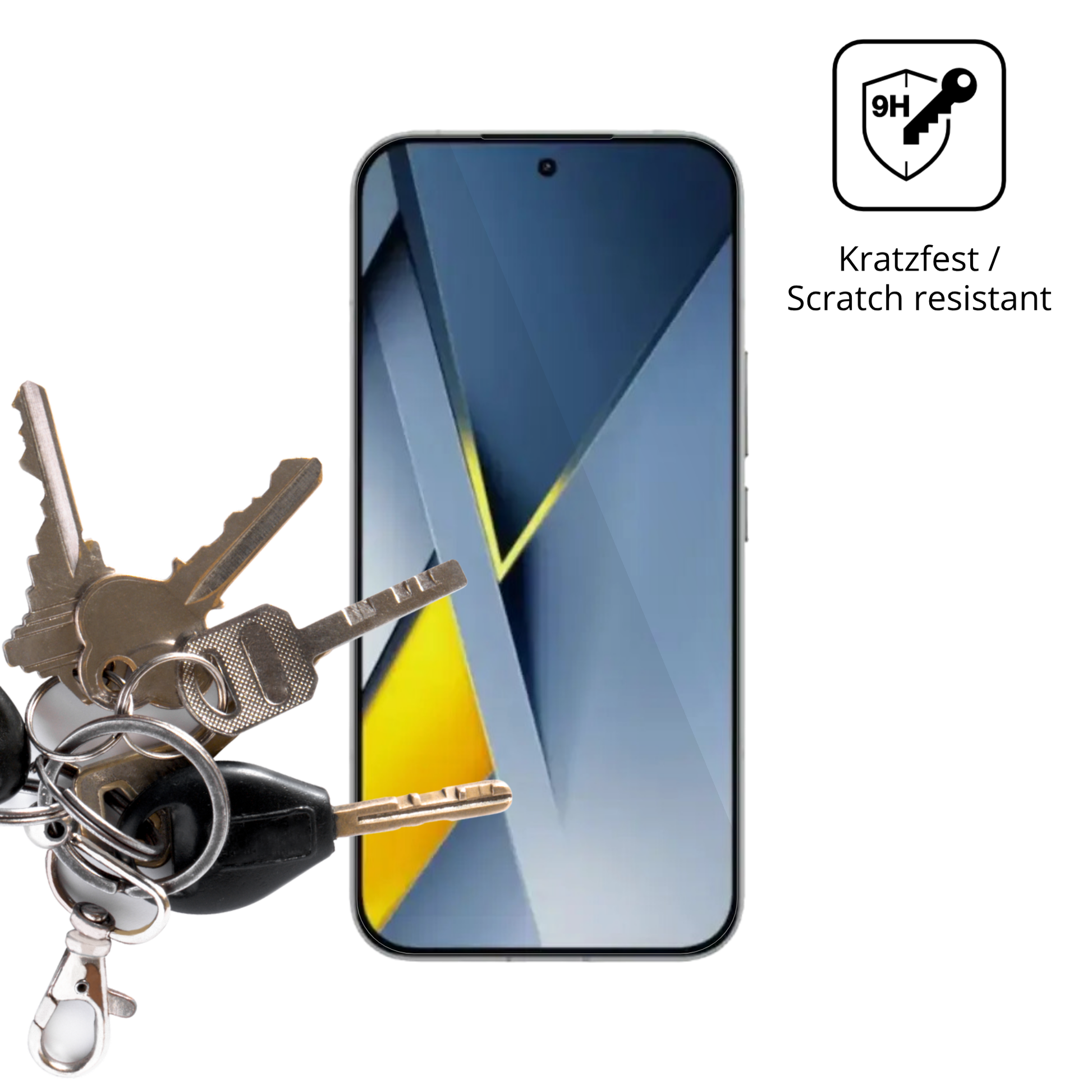 dipos Displayschutz für Poco F8 Ultra, transparente Oberfläche, perfekte Passform auch für die Rundungen