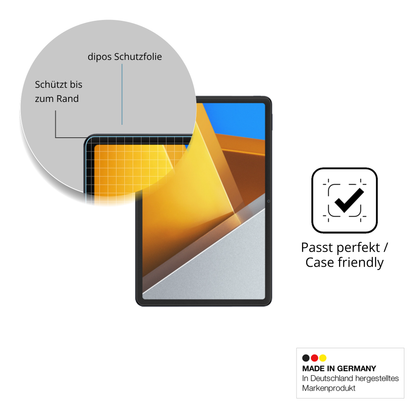 Schutzglasfolie mit optimaler Passform, zur Verwendung mit Hüllen geeignet