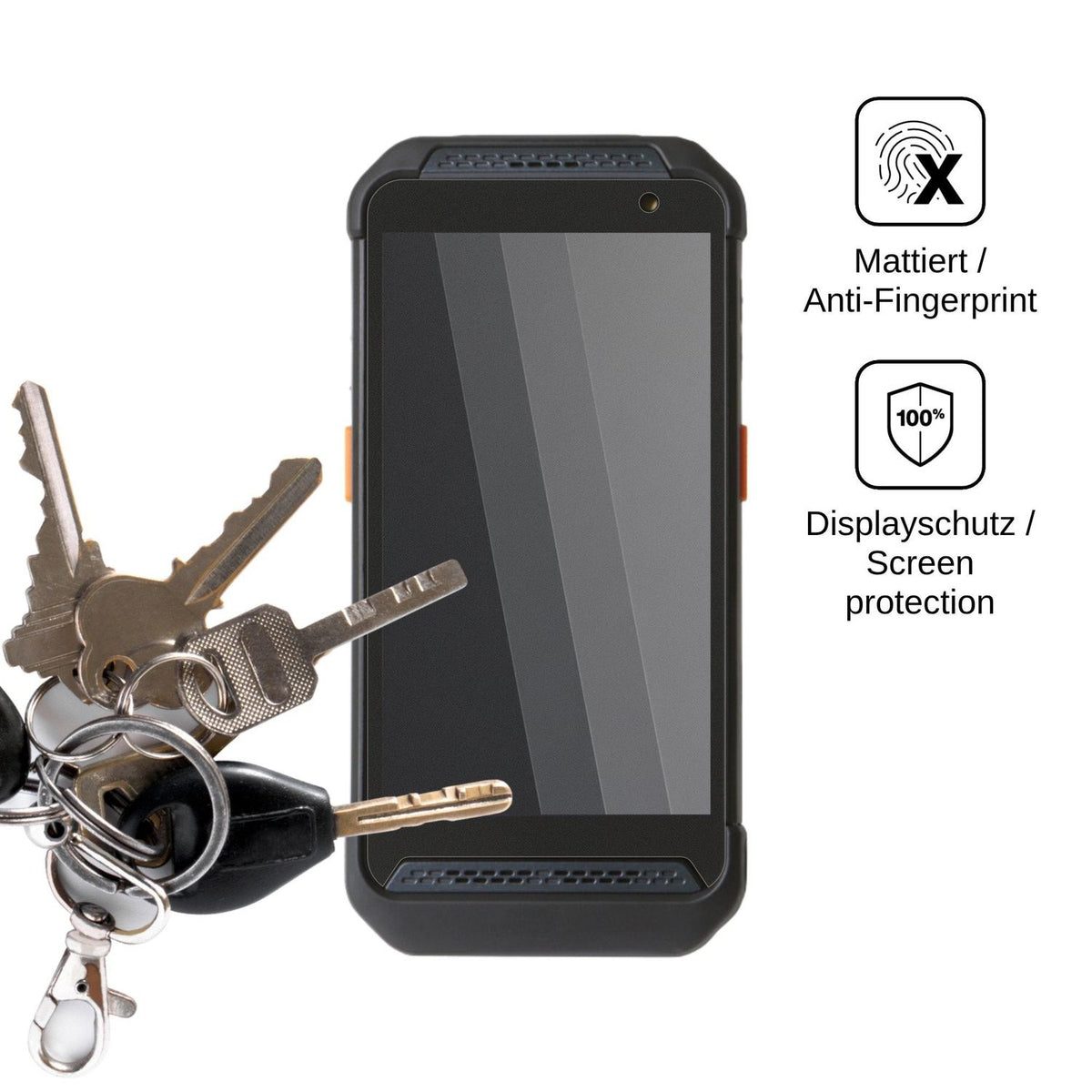 Blickschutzfolie für Point Mobile PM86 matt Schutzfolie Privacy