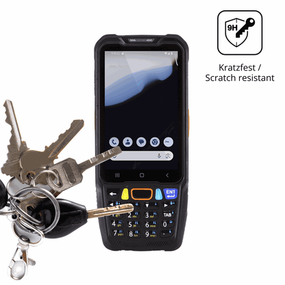 dipos Displayschutz für pointmobile pm68, transparente Oberfläche, perfekte Passform auch für die Rundungen