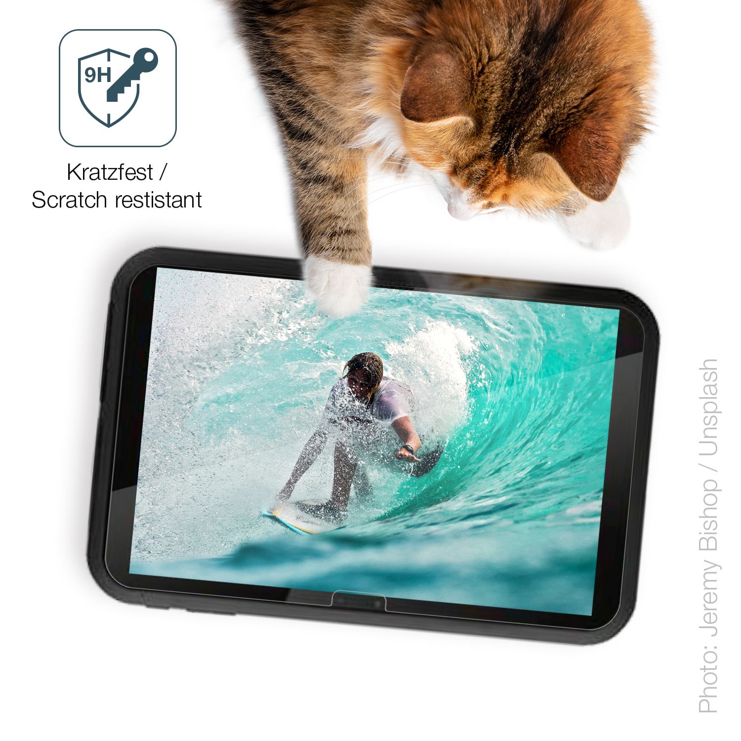 dipos Displayschutz für Positivo T1075, transparente Oberfläche, perfekte Passform auch für die Rundungen