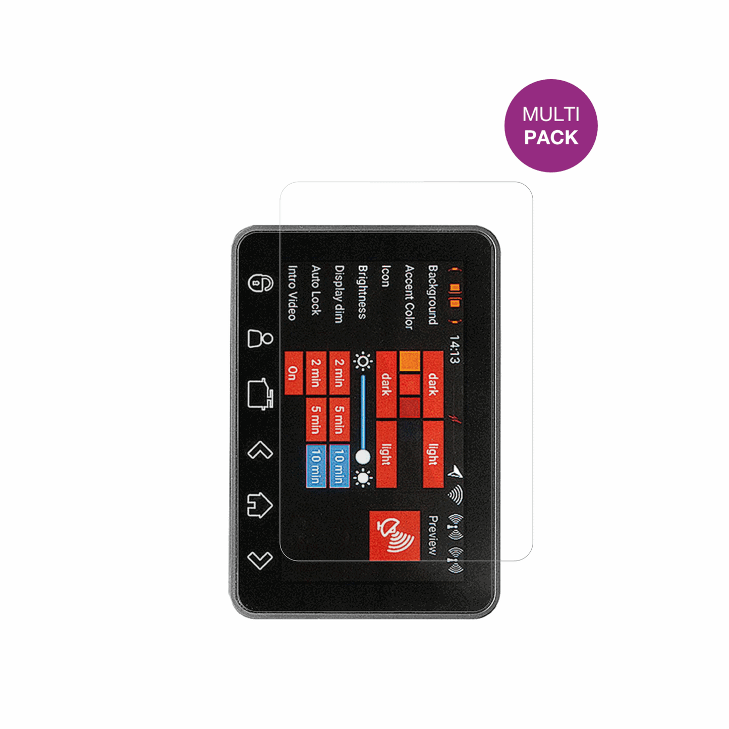 2x Schutzfolie klar für PowerBox Systems Core Display-Schutzfolie