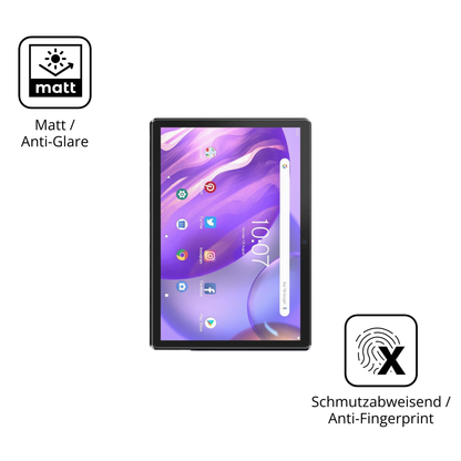 Dünne und entspiegelnde Folie passend zugeschnitten für pritomm10 tab 10 plus