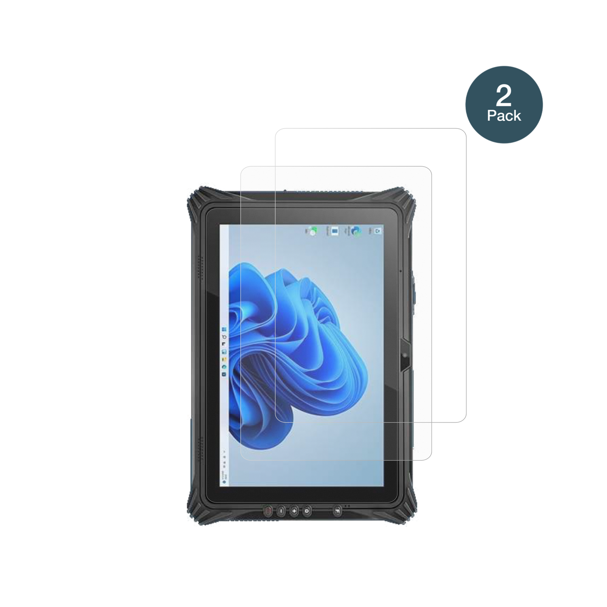 pulijazrugged tablet mit aufgebrachter dipos Panzerfolie, die lästige Fingerabdrücke minimiert