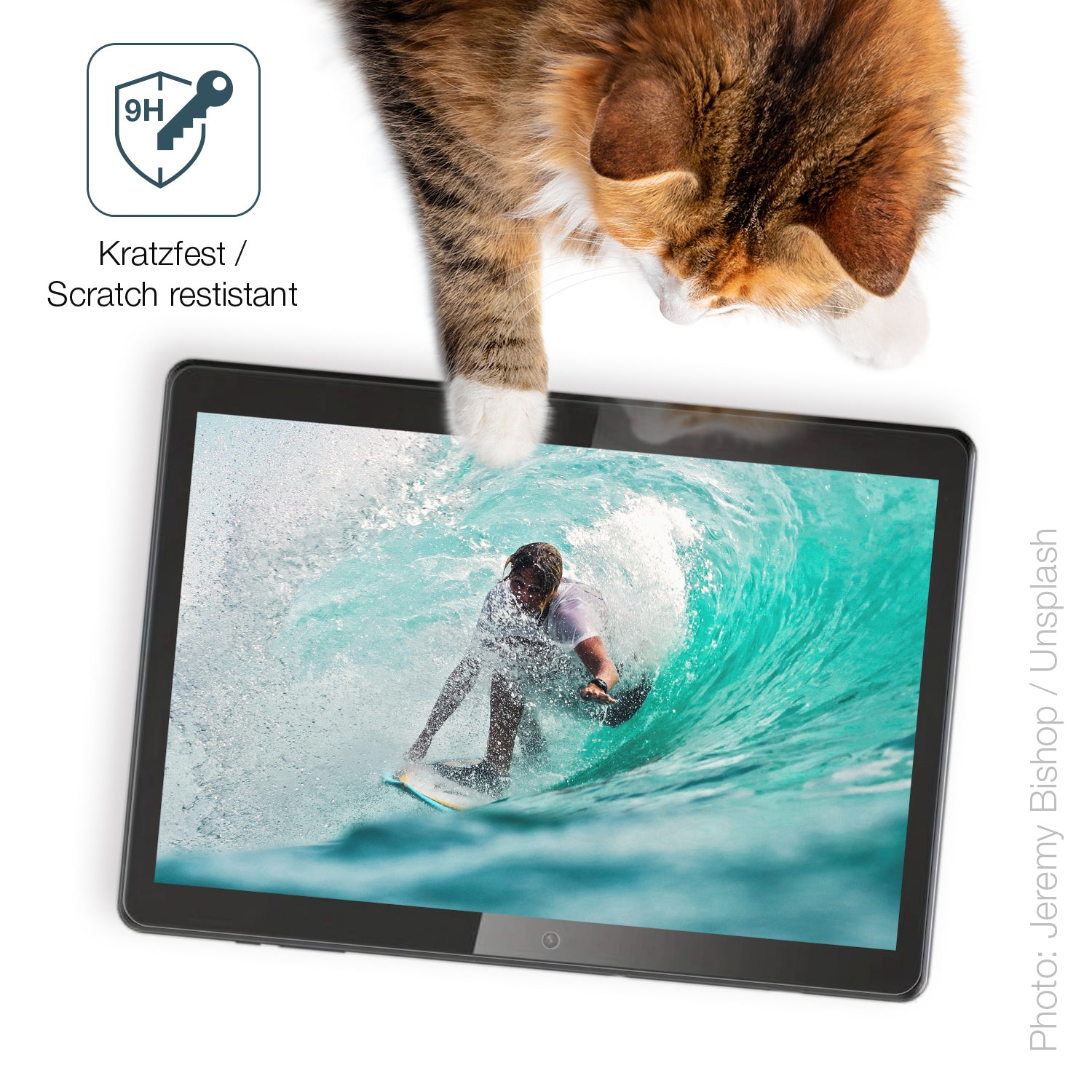 dipos Displayschutz für QDDQ Tablet, mattierte Oberfläche, robuste Festigkeit und perfekte Passform
