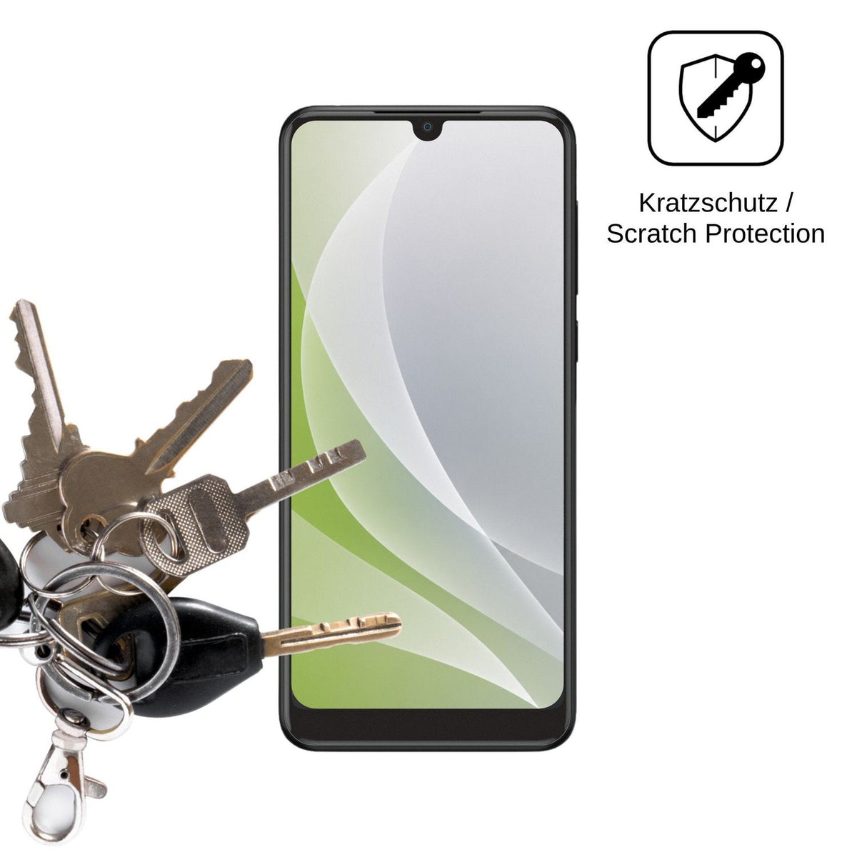 4x Schutzfolie matt für Qilive Smartphone Q3 Display-Schutzfolie