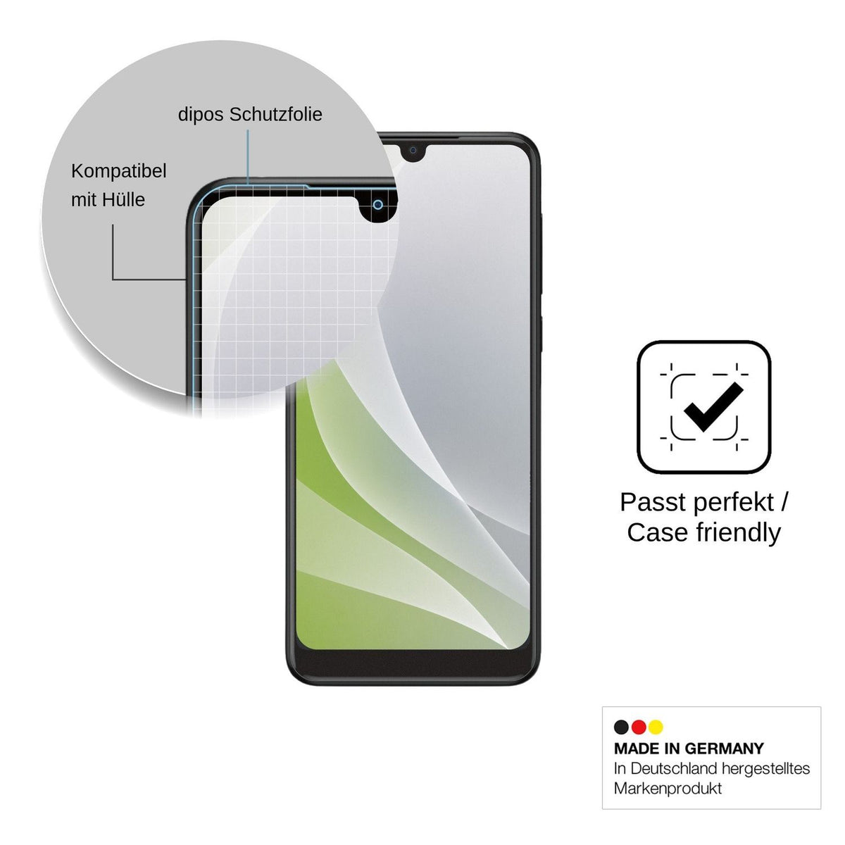 4x Schutzfolie matt für Qilive Smartphone Q3 Display-Schutzfolie