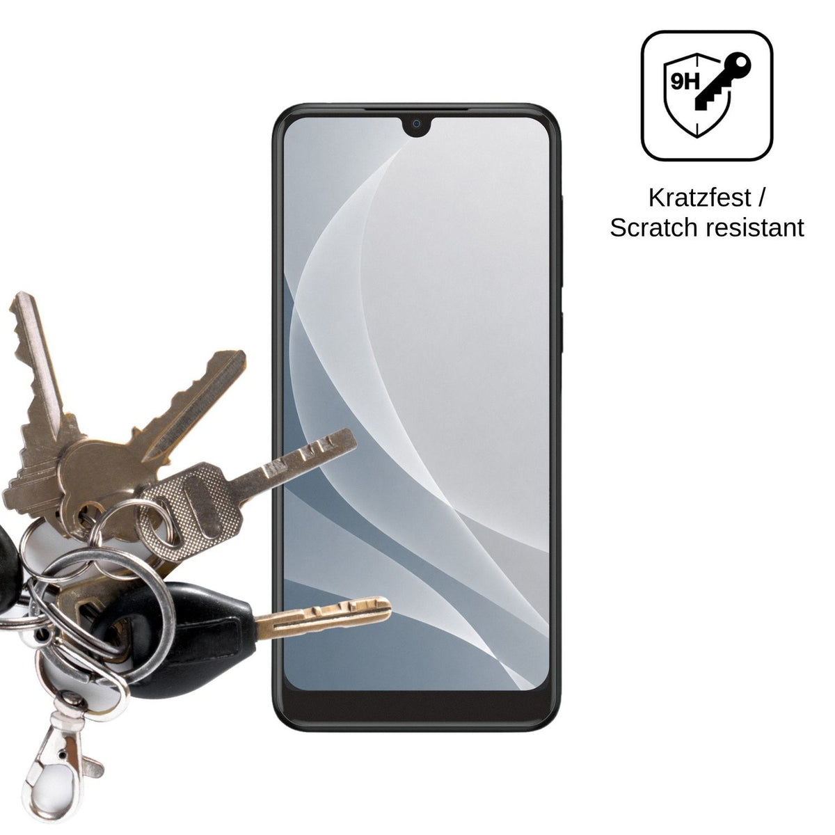 2x 9H Schutzfolie matt für Qilive Smartphone Q3 Panzerfolie