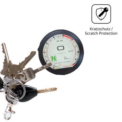 Schutz gegen Kratzer auf dem QJ Motor SRV 600 Glas durch Schlüssel oder Ähnliches