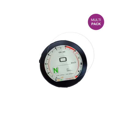 QJMotor SRV 600 mit aufgebrachter dipos Displayschutzfolie, glasklare Darstellung ohne Einschränkungen