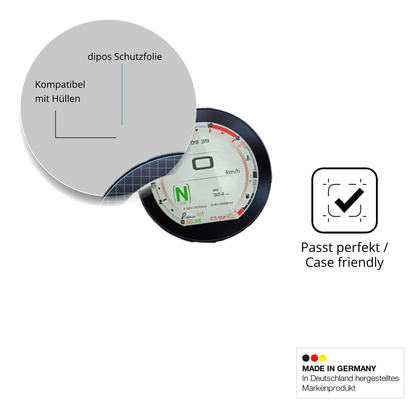 Schutzfolie mit optimaler Passform, zur Verwendung mit Hüllen geeignet