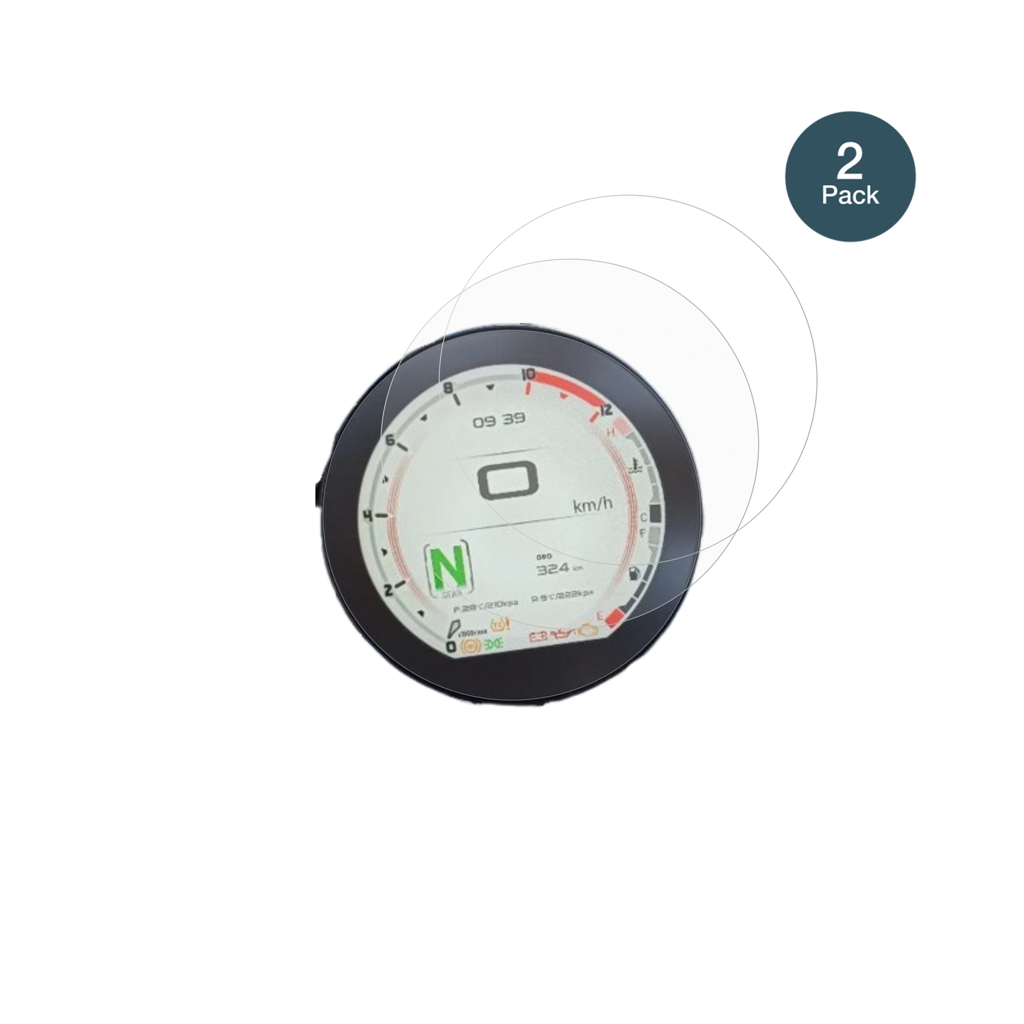 QJMotor SRV 600 mit aufgebrachter dipos Panzerfolie, die lästige Fingerabdrücke minimiert