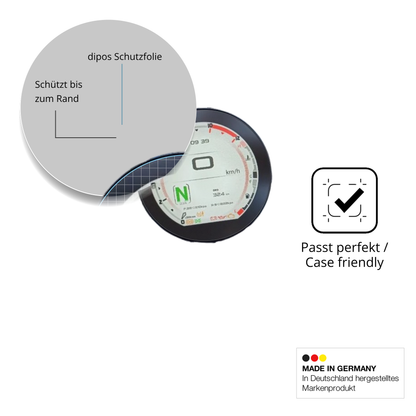 Schutzglasfolie mit optimaler Passform, zur Verwendung mit Hüllen geeignet
