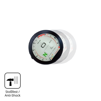 Schutz gegen Kratzer auf dem QJ Motor SRV 600 Glas durch Schlüssel, Stöße gegen die Tischkante oder Stürze