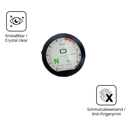 Flexible TPU-Folie passend zugeschnitten für QJ Motor SRV 600, vollständige Abdeckung