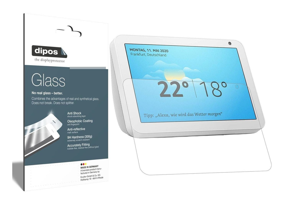 1x 9H Schutzfolie für Amazon Echo Show 8 Panzerfolie
