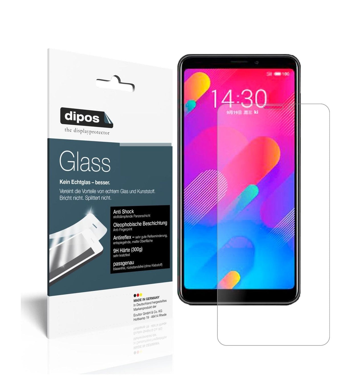 1x 9H Schutzfolie matt für Meizu V8 pro Panzerfolie