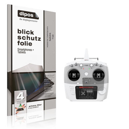 Blickschutzfolie von dipos passend für Radiolink T12D, präziser Zuschnitt und blasenfrei montiert