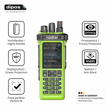 Blickschutzfolie für Radtel RT-950 Pro matt Schutzfolie Privacy